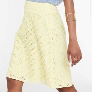 Ann Taylor Yellow Skirt 6